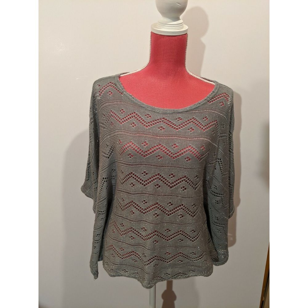 NEW Women's Fresh Produce Lurex Sweater, Stardust, Sparkly, XS Small, MADE USA
